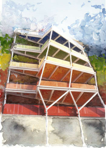 i terrazzi dal basso_disegno