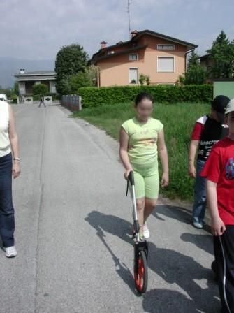 esplorazione con il contapassi