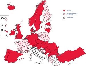 cartina sul livello degli stipendi degli insegnanti in europa
