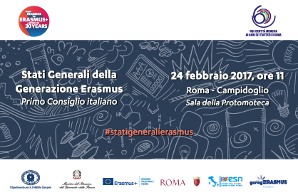 Il 24 febbraio a Roma gli Stati Generali della Generazione Erasmus