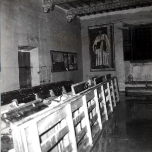 stanza Rinascimento del Palazzo INDIRE rovinata dall'alluvione del 1966 