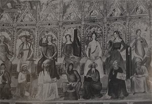 Le conseguenze di un buon governo, esposto nella sala medioevo del palazzo INDIRE