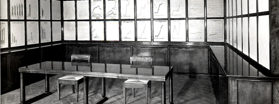 Sala delle Scuole Medie Commerciali palazzo INDIRE